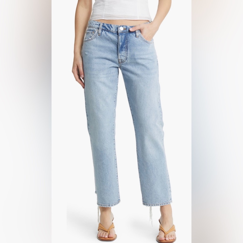 FRAME le slouch high rise Straight leg jean